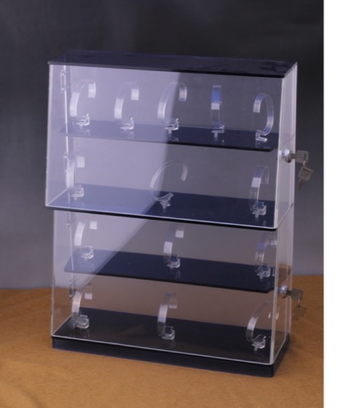 Lockable acrylic display case by Yixinheng Acrylic
